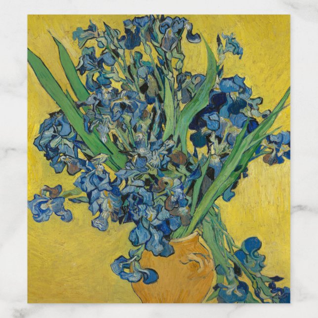 Van Gogh Vase with Irises Classic Impressionism Envelope Liner (Design)