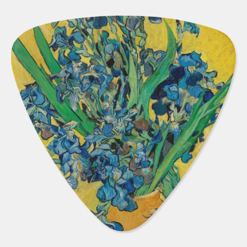 Van Gogh Vase with Irises Classic Impressionism Guitar Pick