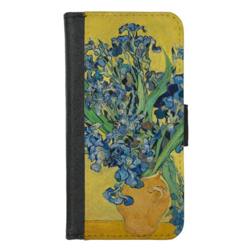 Van Gogh Vase with Irises Classic Impressionism iPhone 87 Wallet Case