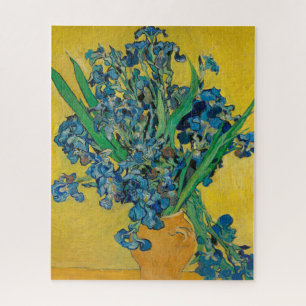 Van Gogh Vase with Irises Classic Impressionism Jigsaw Puzzle