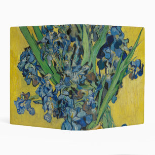 Van Gogh Vase with Irises Classic Impressionism Mini Binder