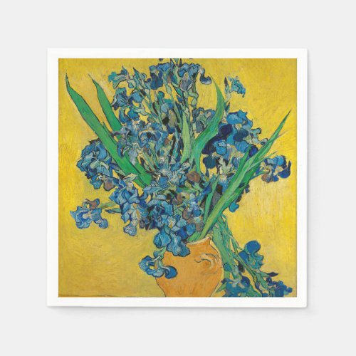 Van Gogh Vase with Irises Classic Impressionism Napkins