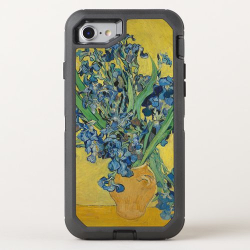 Van Gogh Vase with Irises Classic Impressionism OtterBox Defender iPhone SE87 Case