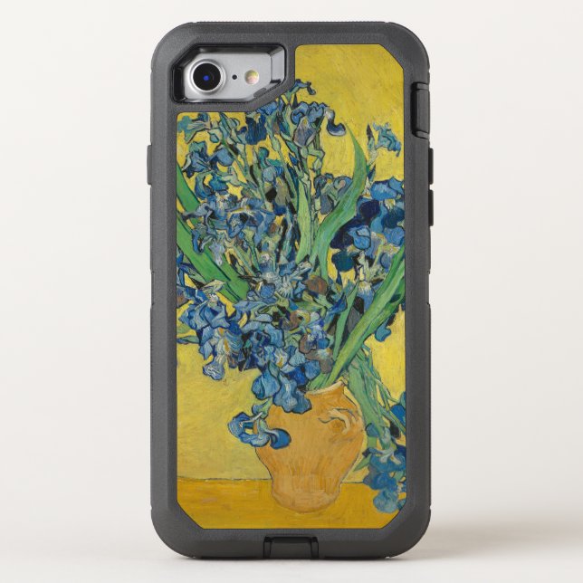Van Gogh Vase with Irises Classic Impressionism Otterbox iPhone Case (Back)
