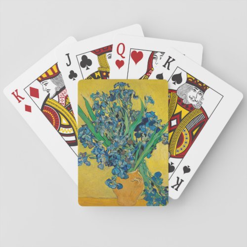 Van Gogh Vase with Irises Classic Impressionism Poker Cards