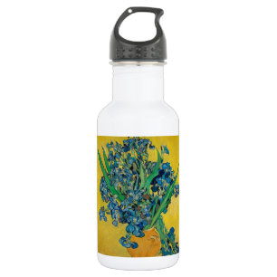 Van Gogh Vase with Irises Classic Impressionism Stainless Steel Water Bottle