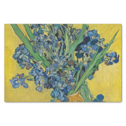 Van Gogh Vase with Irises Classic Impressionism Tissue Paper