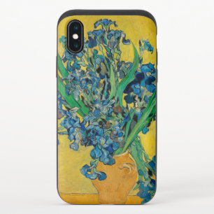 Van Gogh Vase with Irises Classic Impressionism iPhone X Slider Case