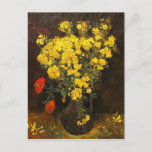 Van Gogh - Vase with Lynchnis, 1886 Postcard<br><div class="desc">Vase with Lynchnis,  floral painting by Vincent van Gogh,  1886,  beautiful bright yellow flowers</div>
