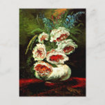 Van Gogh: Vase with Peonies Postcard<br><div class="desc">Vase with Peonies,  famous painting by Vincent van Gogh.</div>