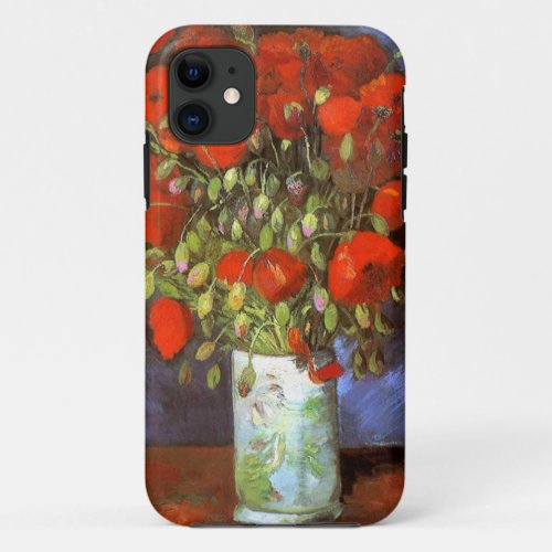 Van Gogh Vase with Red Poppies iPhone 11 Case