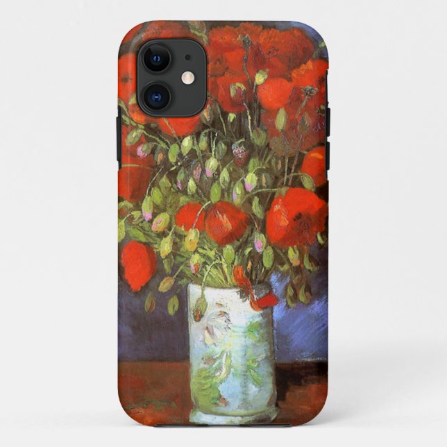 Van Gogh: Vase with Red Poppies Case-Mate iPhone Case (Back)