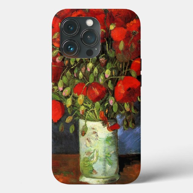 Van Gogh - Vase with Red Poppies Case-Mate iPhone Case (Back)