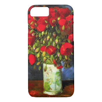 Van Gogh Vase With Red Poppies Iphone 7 Case by VintageSpot at Zazzle