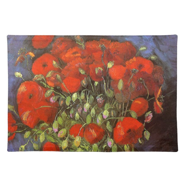 Van Gogh: Vase with Red Poppies Placemat (Front)