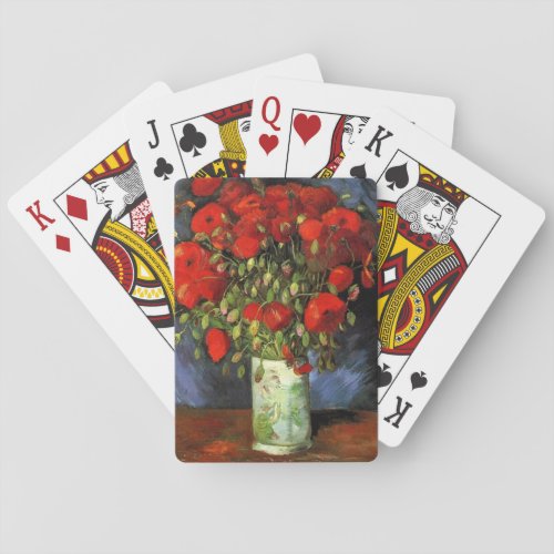 Van Gogh _ Vase with Red Poppies Poker Cards