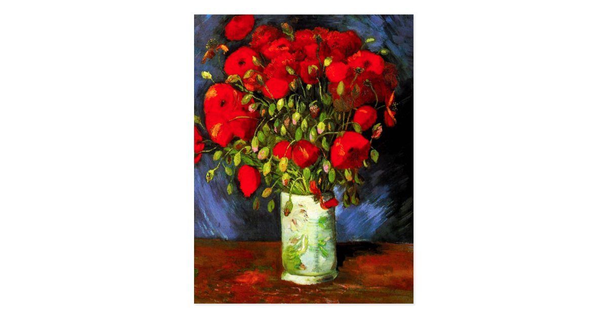 Still Life Vase with Red Gladioli Set of 6 Van Gogh Note Cards