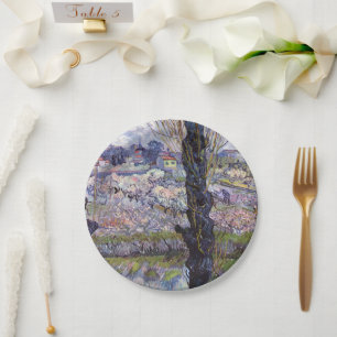 Van Gogh View Arles Flowering Garden Paper Plates