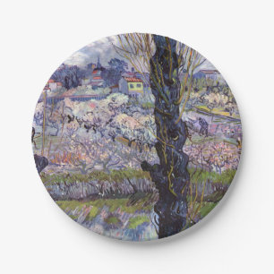 Van Gogh View Arles Flowering Garden Paper Plates