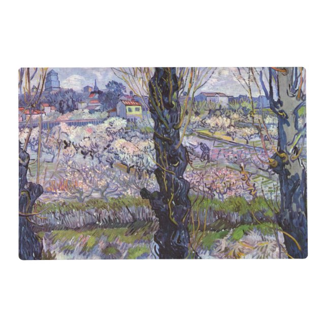 Van Gogh View Arles Flowering Garden Placemat (Front)