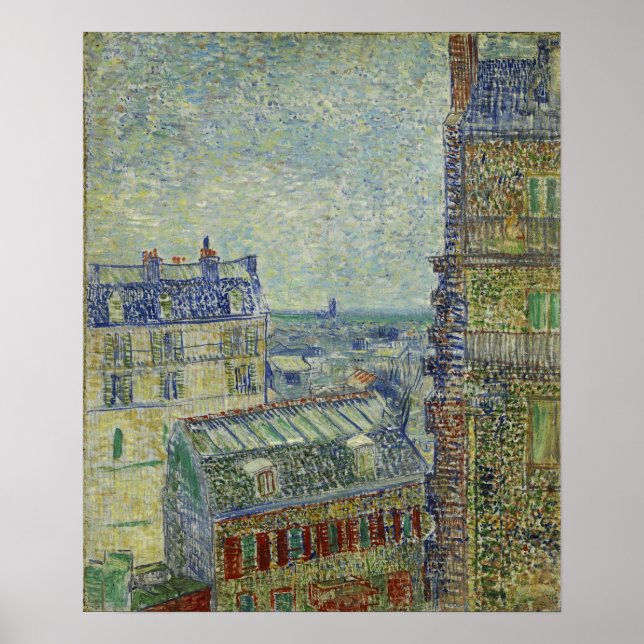 Van Gogh - View From Theo's Apartment Poster (Front)