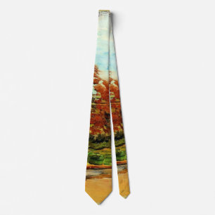 Van Gogh - View of a Park in Paris Neck Tie