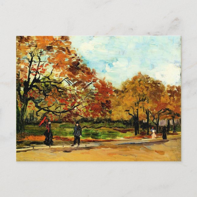 Van Gogh - View of a Park in Paris  Postcard (Front)