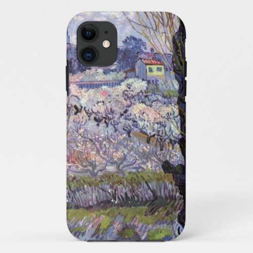 Van Gogh View of Arles Flowering Orchards iPhone 11 Case