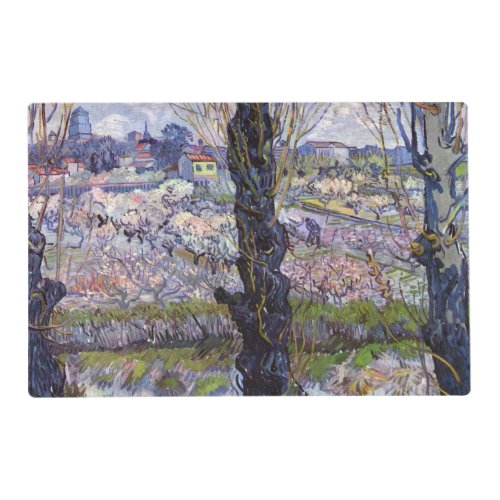 Van Gogh View of Arles Flowering Orchards Placemat