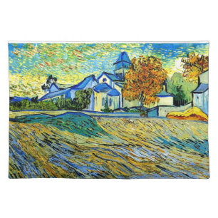 Van Gogh - View of the Church of Saint Paul Cloth Placemat