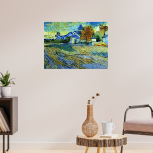 Van Gogh - View of the Church of Saint Paul, Poster
