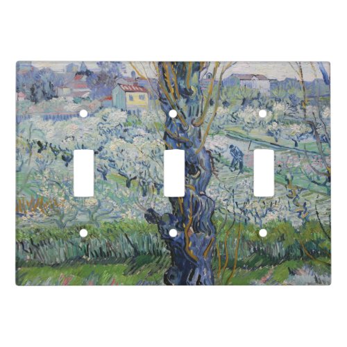 Van Gogh Views of Arles Flowering Orchards    Light Switch Cover