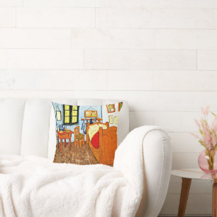 Van Gogh - Vincent's Bedroom, famous painting, Throw Pillow