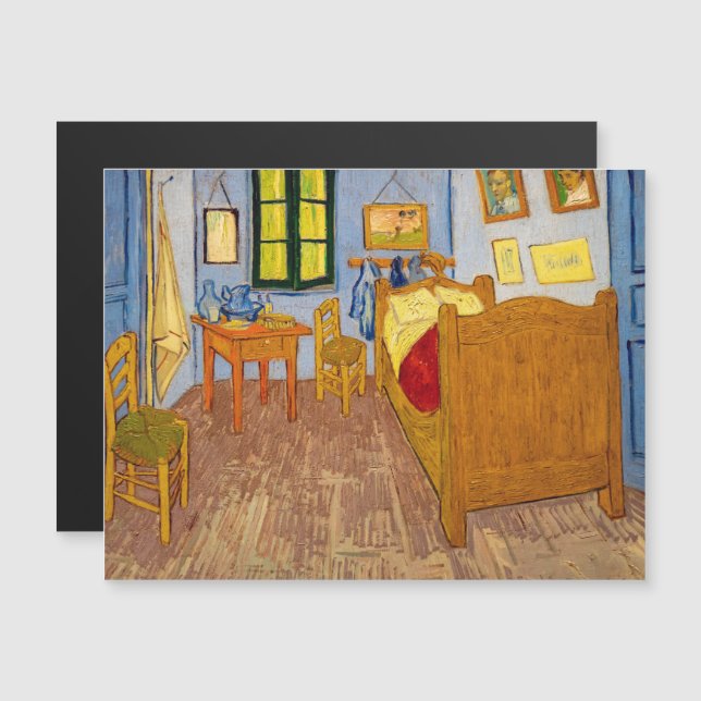 Van Gogh - Vincent's Bedroom Magnetic Card (Front/Back)