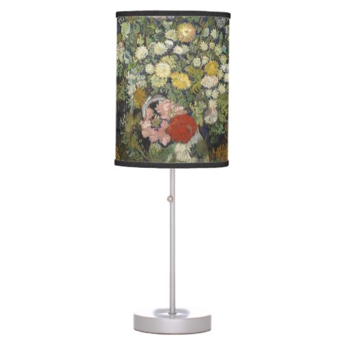 Van Gogh Vintage Bouquet of Flowers in a Vase Table Lamp