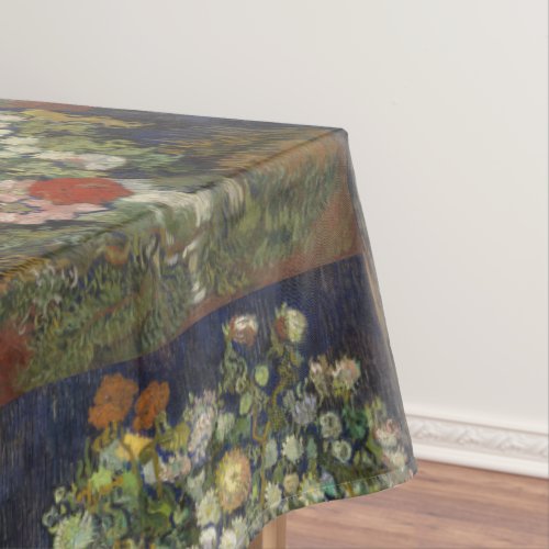 Van Gogh Vintage Bouquet of Flowers in a Vase Tablecloth