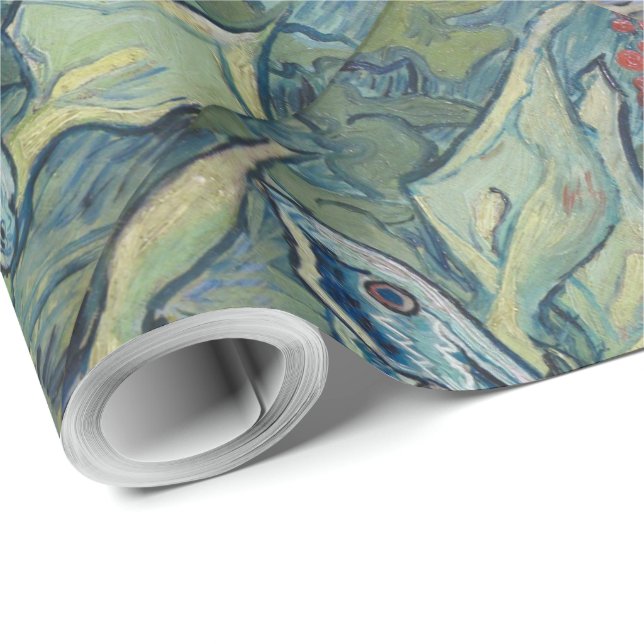 Van Gogh Vintage Great Peacock Moth Wrapping Paper (Roll Corner)
