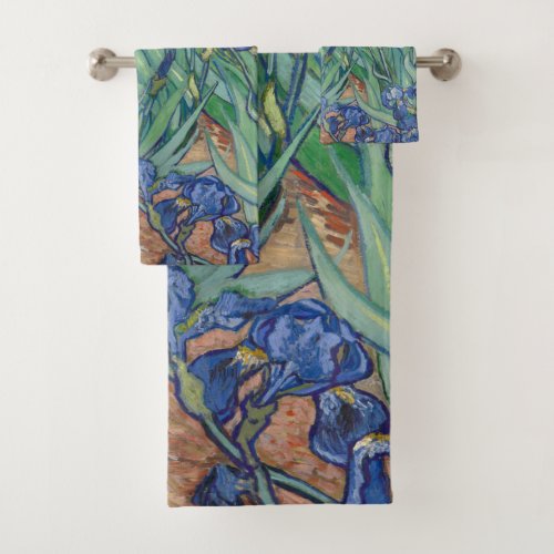 Van Gogh Vintage Irises Bath Towel Set
