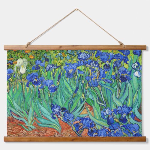 Van Gogh Vintage Irises     Hanging Tapestry