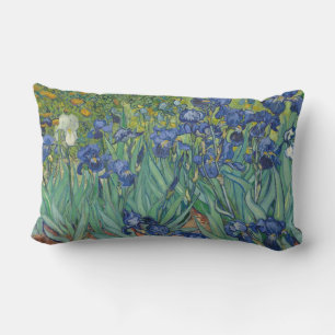 Van Gogh Vintage Irises Lumbar Pillow