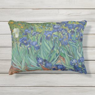 Van Gogh Vintage Irises Outdoor Pillow