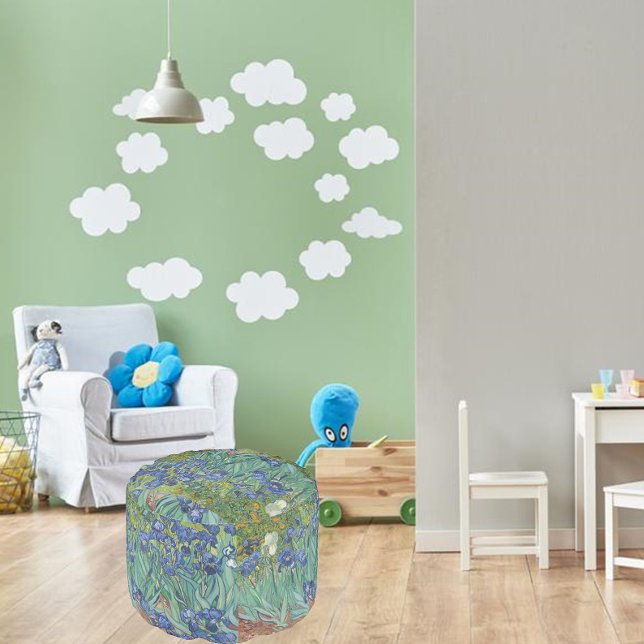 Van Gogh Vintage Irises  Pouf (Creator Uploaded)