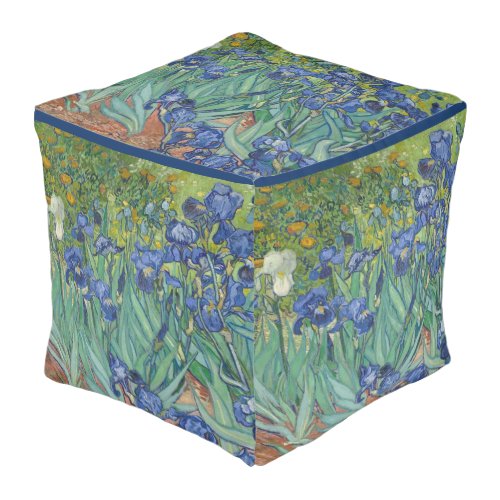 Van Gogh Vintage Irises  Pouf