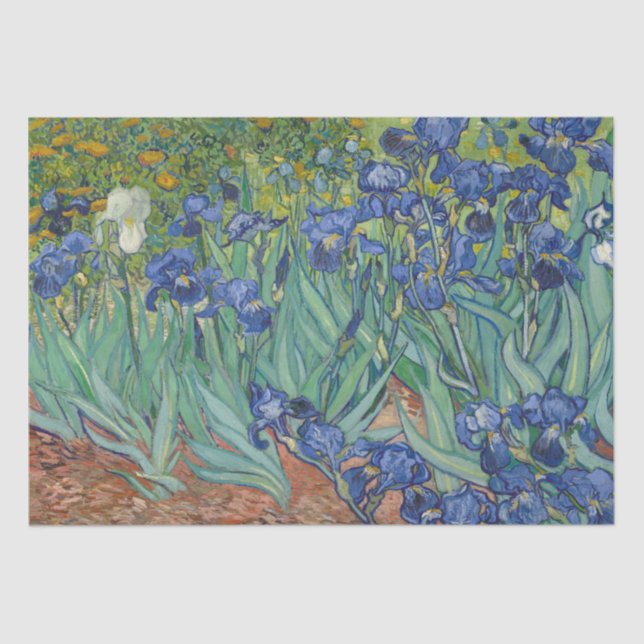 Van Gogh Vintage Irises    Tissue Paper (Front)