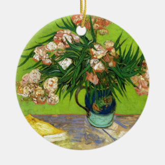 Van Gogh Vintage Painting Blossoms Flowers Vines Ceramic Ornament