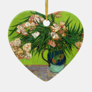 Van Gogh Vintage Painting Blossoms Flowers Vines Ceramic Ornament