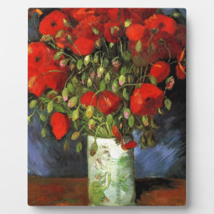Van Gogh Vintage Painting Blossoms Vase Flowers Plaque