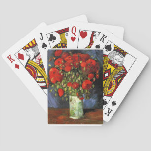 Van Gogh Vintage Painting Blossoms Vase Flowers Poker Cards