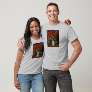 Van Gogh Vintage Painting Blossoms Vase Flowers T-Shirt
