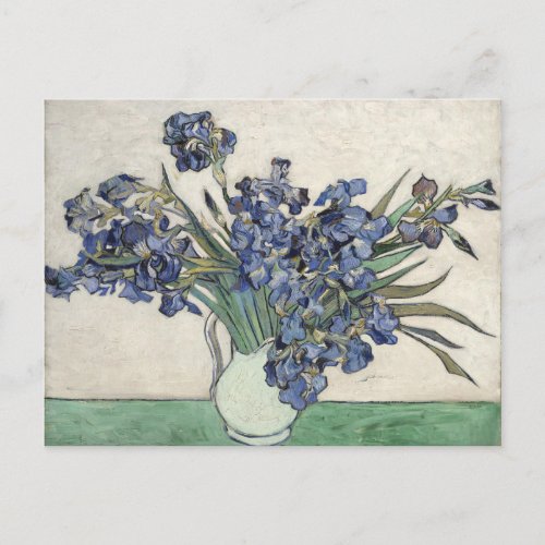 Van Gogh Vintage Vase with Irises Postcard